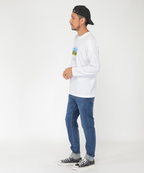 ikka(イッカ)の「カラーフォトロンT(Tシャツ/カットソー・メンズ・ホワイト/ブラック/ブルー・S/M/L/XL)」の15枚目の写真