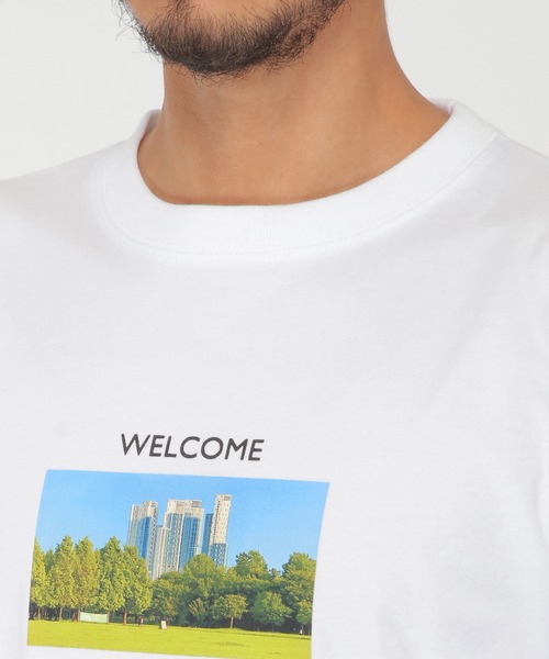 ikka(イッカ)の「カラーフォトロンT(Tシャツ/カットソー・メンズ・ホワイト/ブラック/ブルー・S/M/L/XL)」の10枚目の写真