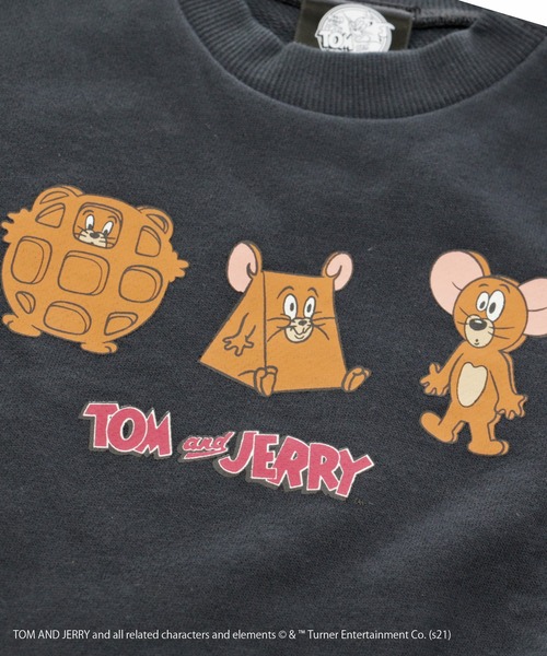 JAM & LINK（ジャムアンドリンク）の「TOM and JERRY /トムとジェリー バリエーショントレーナー（スウェット・キッズ・ベージュ/チャコールグレー/カーキ/ミント/マスタード/ホワイト系その他・100cm/110cm/120cm/130cm/140cm/80ｃｍ/90cm）」の14枚目の写真