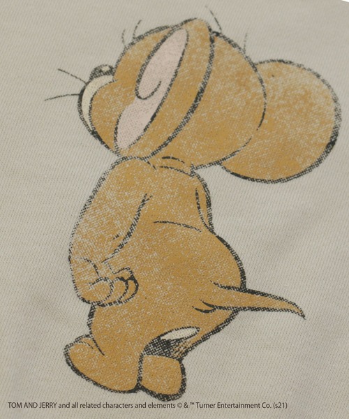 JAM & LINK（ジャムアンドリンク）の「TOM and JERRY /トムとジェリー バリエーショントレーナー（スウェット・キッズ・ベージュ/チャコールグレー/カーキ/ミント/マスタード/ホワイト系その他・100cm/110cm/120cm/130cm/140cm/80ｃｍ/90cm）」の22枚目の写真
