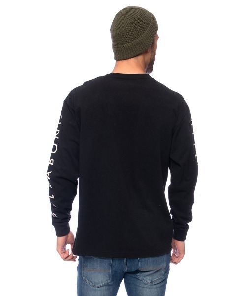 BILLABONG（ビラボン）の「BILLABONG メンズ  SLEEVE ONE TIME ロンＴ  【2021年秋冬モデル】/ビラボンロンT両袖ロゴプリント（Tシャツ/カットソー・メンズ・ベージュ/ホワイト/ブラック・SMALL/LARGE/MEDIUM）」の9枚目の写真
