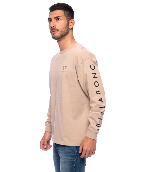 BILLABONG（ビラボン）の「BILLABONG メンズ  SLEEVE ONE TIME ロンＴ  【2021年秋冬モデル】/ビラボンロンT両袖ロゴプリント（Tシャツ/カットソー・メンズ・ベージュ/ホワイト/ブラック・SMALL/LARGE/MEDIUM）」の8枚目の写真