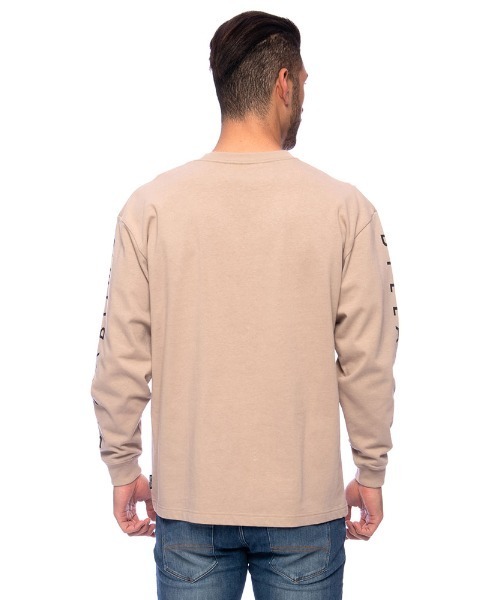 BILLABONG（ビラボン）の「BILLABONG メンズ  SLEEVE ONE TIME ロンＴ  【2021年秋冬モデル】/ビラボンロンT両袖ロゴプリント（Tシャツ/カットソー・メンズ・ベージュ/ホワイト/ブラック・SMALL/LARGE/MEDIUM）」の13枚目の写真