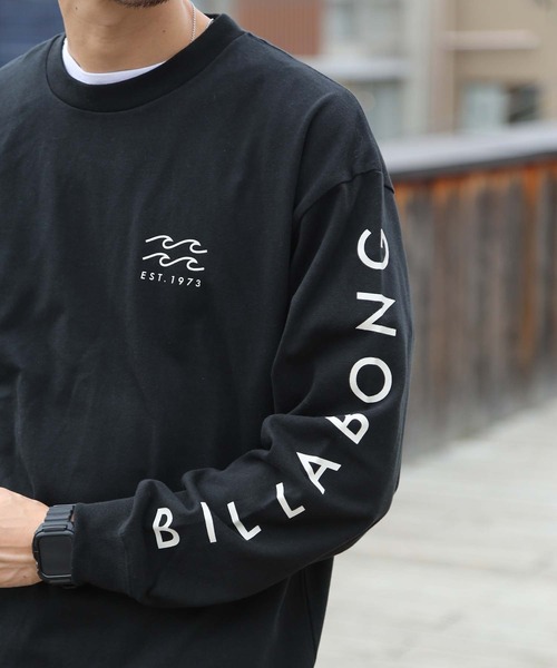 BILLABONG（ビラボン）の「BILLABONG メンズ  SLEEVE ONE TIME ロンＴ  【2021年秋冬モデル】/ビラボンロンT両袖ロゴプリント（Tシャツ/カットソー・メンズ・ベージュ/ホワイト/ブラック・SMALL/LARGE/MEDIUM）」の22枚目の写真