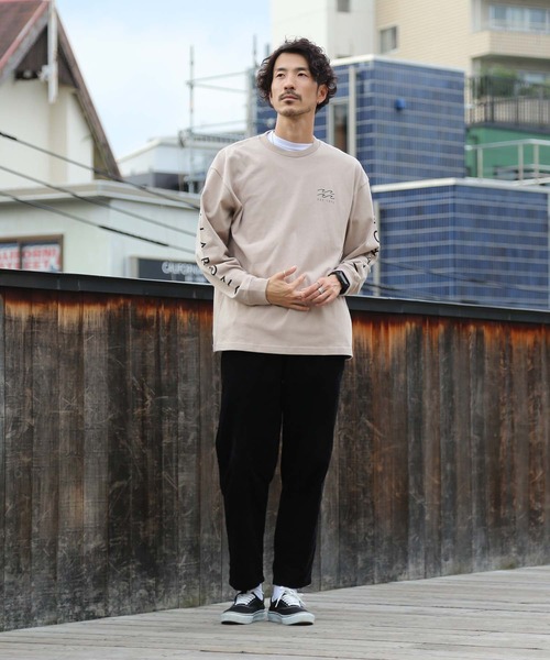 BILLABONG（ビラボン）の「BILLABONG メンズ  SLEEVE ONE TIME ロンＴ  【2021年秋冬モデル】/ビラボンロンT両袖ロゴプリント（Tシャツ/カットソー・メンズ・ベージュ/ホワイト/ブラック・SMALL/LARGE/MEDIUM）」の20枚目の写真