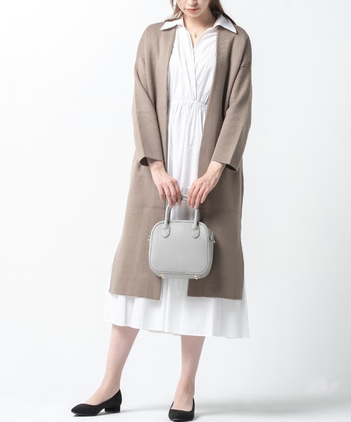 MURA（ムラ）の「PU(合成皮革) ボストンバッグ スクエア型 ミニ ショルダーバッグ（ボストンバッグ・レディース・ダークブラウン/グレー/ブラック/キャメル/ピンクベージュ・FREE）」の16枚目の写真