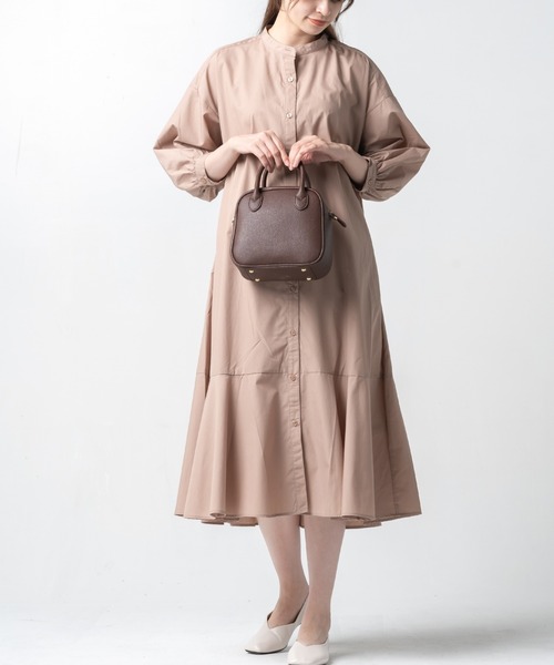 MURA（ムラ）の「PU(合成皮革) ボストンバッグ スクエア型 ミニ ショルダーバッグ（ボストンバッグ・レディース・ダークブラウン/グレー/ブラック/キャメル/ピンクベージュ・FREE）」の20枚目の写真
