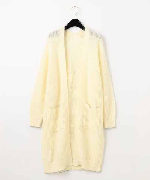 GRACE CONTINENTAL(グレースコンチネンタル)の「【LIFE STYLE WEAR】モヘヤ畦ニットカーディガン-G(カーディガン/ボレロ・レディース・キナリ・36)」の4枚目の写真