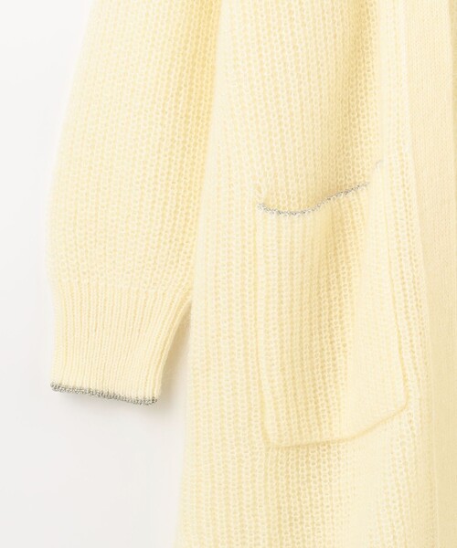 GRACE CONTINENTAL(グレースコンチネンタル)の「【LIFE STYLE WEAR】モヘヤ畦ニットカーディガン-G(カーディガン/ボレロ・レディース・キナリ・36)」の6枚目の写真