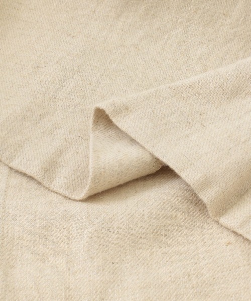 KBF（ケイビーエフ）の「リネンMIXデザインベルトジャケット（テーラードジャケット・レディース・アイボリー/ベージュ/ブラック・ONE）」の17枚目の写真