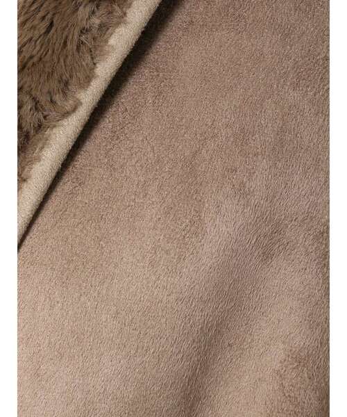 dazzlin（ダズリン）の「フェイクムートンパイピングコート（ムートンコート・レディース・グレー/アイボリー・FREE）」の18枚目の写真