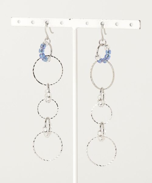 MATSUNO GLASS BEADS(マツノグラスビーズ)の「【MATSUNO GLASS BEADS/松野グラスビーズ】Halo Pierce P91L(ピアス(両耳用)・レディース・ゴールド/レッド/ブラウン/ピンク/グリーン/ターコイズブルー/ブラック/シルバー・FREE)」の7枚目の写真
