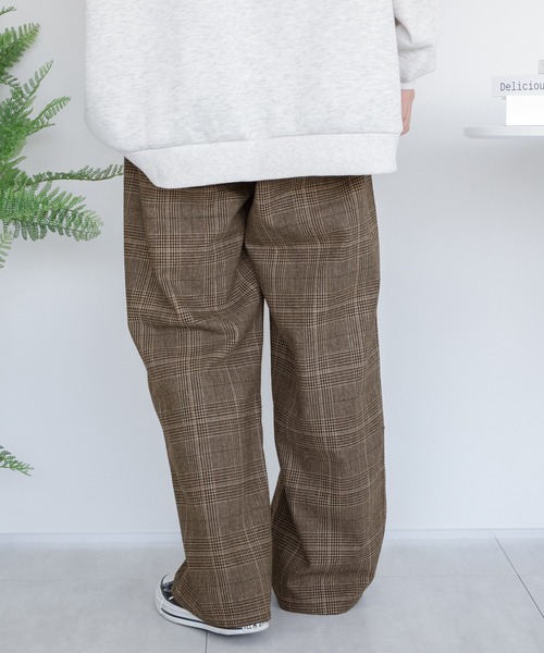 PairPair（ペアペア）の「チェックベルト付きスラックス(ユニセックス)（スラックス・レディース・ダークブラウン/ブラウン・MEDIUM/LARGE）」の20枚目の写真
