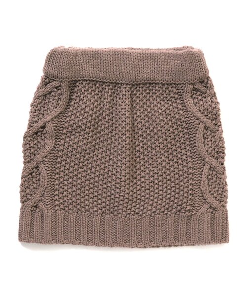 apres les cours（アプレレクール）の「ハート模様編みニットスカート（スカート・キッズ・ピンク/ベージュ・110/90/100/140/130/120）」の10枚目の写真