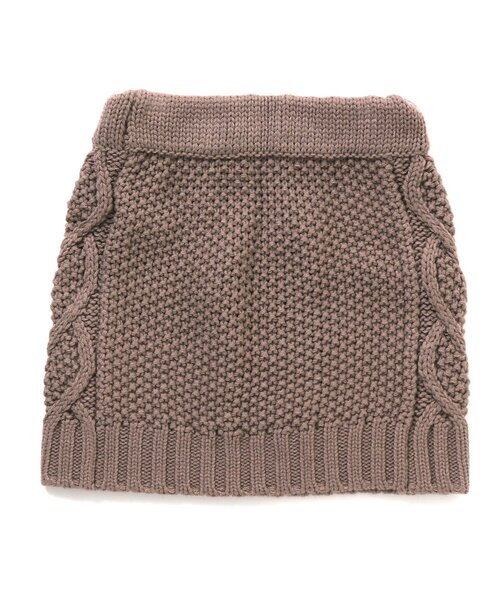 apres les cours（アプレレクール）の「ハート模様編みニットスカート（スカート・キッズ・ピンク/ベージュ・110/90/100/140/130/120）」の9枚目の写真