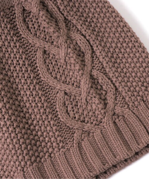 apres les cours（アプレレクール）の「ハート模様編みニットスカート（スカート・キッズ・ピンク/ベージュ・110/90/100/140/130/120）」の6枚目の写真