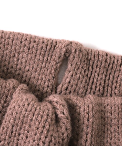 apres les cours（アプレレクール）の「ハート模様編みニットスカート（スカート・キッズ・ピンク/ベージュ・110/90/100/140/130/120）」の4枚目の写真