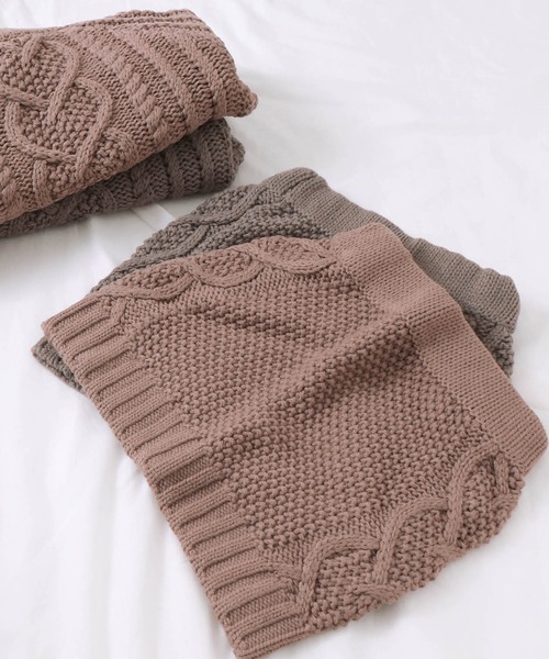 apres les cours（アプレレクール）の「ハート模様編みニットスカート（スカート・キッズ・ピンク/ベージュ・110/90/100/140/130/120）」の2枚目の写真