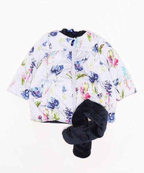 [美品]hakka baby ペイント フラワー プリント リバーシブルブルゾン HAKKA BABY（ハッカベビー）の「[ベビー]ペイントフラワープリント