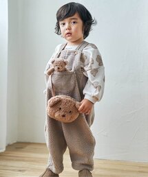 apres les cours | tiny bear ボアサロペット 9分丈(サロペット/オーバーオール)