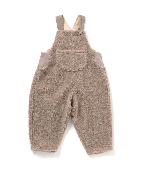 apres les cours(アプレレクール)の「tiny bear ボアサロペット 9分丈(サロペット/オーバーオール・キッズ・アイボリー/ベージュ・110/100/90)」の15枚目の写真