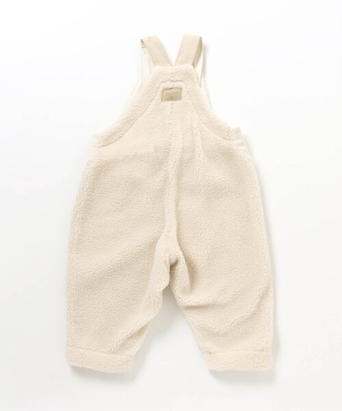 apres les cours(アプレレクール)の「tiny bear ボアサロペット 9分丈(サロペット/オーバーオール・キッズ・アイボリー/ベージュ・110/100/90)」の18枚目の写真