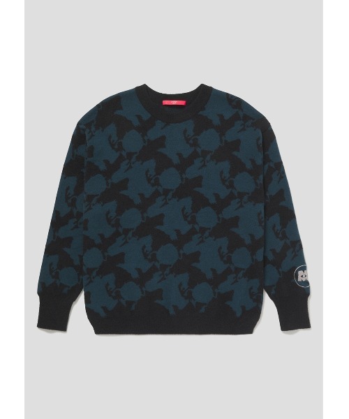 Design Tshirts Store graniph（デザイン　ティーシャツ　ストア　グラニフ）の「マイク＆サリー シルエット(モンスターズ)｜ニット（カーディガン/ボレロ・レディース・ブラック・FREE）」の3枚目の写真
