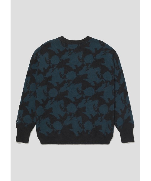Design Tshirts Store graniph（デザイン　ティーシャツ　ストア　グラニフ）の「マイク＆サリー シルエット(モンスターズ)｜ニット（カーディガン/ボレロ・レディース・ブラック・FREE）」の8枚目の写真
