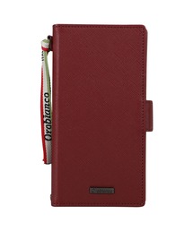 Orobianco（オロビアンコ）の「【Orobianco】iPhone13ケース "スクエアプレート"PU Leather Book Type case   IP13-ORB01 GRAPHITE/IP13-ORB02 D.BLUE/IP13-ORB03 WINE/IP13-ORB04 TAUPE（スマホケース/カバー・レディース）」
