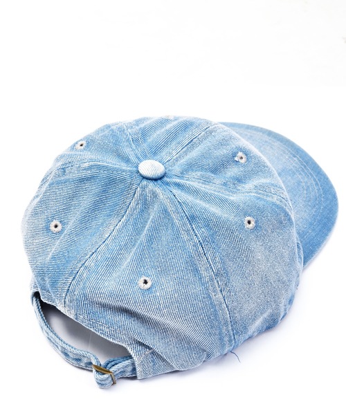 babyShoop（ベイビーシュープ）の「NYC刺繍デニムCAP（キャップ・レディース・ライトブルー/ブルー・FREE）」の7枚目の写真