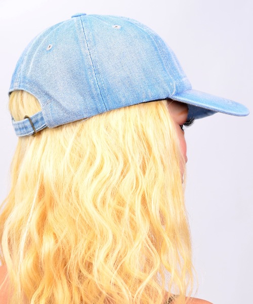 babyShoop（ベイビーシュープ）の「NYC刺繍デニムCAP（キャップ・レディース・ライトブルー/ブルー・FREE）」の5枚目の写真