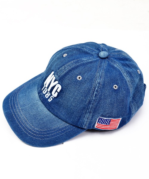 babyShoop（ベイビーシュープ）の「NYC刺繍デニムCAP（キャップ・レディース・ライトブルー/ブルー・FREE）」の16枚目の写真