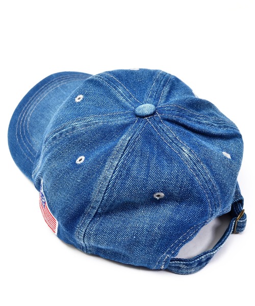 babyShoop（ベイビーシュープ）の「NYC刺繍デニムCAP（キャップ・レディース・ライトブルー/ブルー・FREE）」の8枚目の写真
