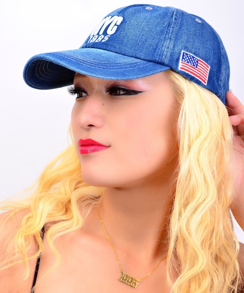 babyShoop（ベイビーシュープ）の「NYC刺繍デニムCAP（キャップ・レディース・ライトブルー/ブルー・FREE）」の10枚目の写真