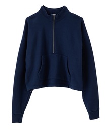 SEA クロップドハーフジップ スウェット トップス SEA Seavalley Mountain Club CROPPED HALF ZIP SWEAT TOPS