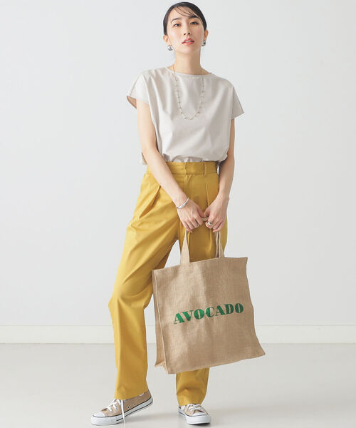 MAISON BENGAL（マイソンベンガル）の「MAISON BENGAL × BEAMS LIGHTS / 別注 ロゴ トートバッグ（トートバッグ・レディース・イエロー/パープル/グリーン・ONE SIZE）」の13枚目の写真