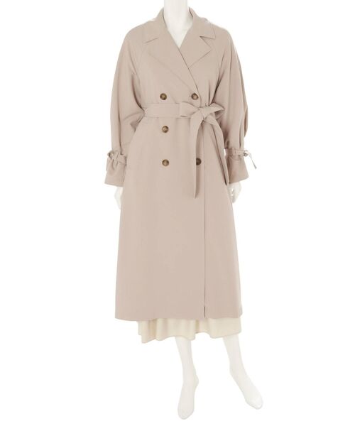 MERCURYDUO（マーキュリーデュオ）の「バックタックトレンチコート（トレンチコート・レディース・ベージュ/アイボリー/ベビーピンク・SMALL/MEDIUM）」の12枚目の写真