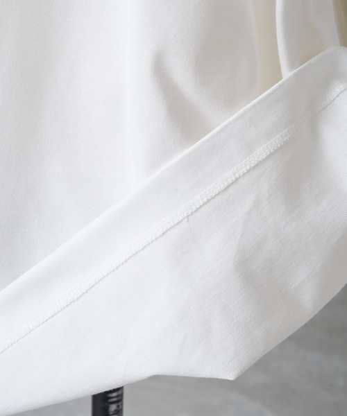 BEARDSLEY（ビアズリー）の「《FRIPIER・ユニセックス》ARMYロングTシャツ（ドッグ）（Tシャツ/カットソー・レディース・ホワイト/グレー・FREE）」の7枚目の写真