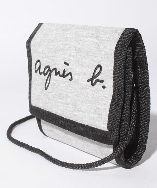 agnes b.（アニエスベー）の「GL11 E PORTEFEUILLE ロゴ刺繍 パスケース/財布（財布・キッズ・グレー系その他・UNI）」の8枚目の写真