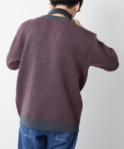 DISCOAT（ディスコート）の「バーズアイニットプルオーバー（ニット/セーター・レディース・ホワイト系その他/ブラック/チャコールグレー・MEDIUM/LARGE）」の9枚目の写真