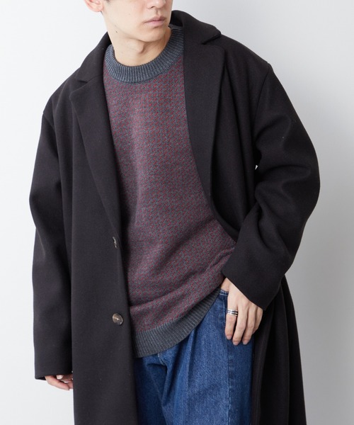 DISCOAT（ディスコート）の「バーズアイニットプルオーバー（ニット/セーター・レディース・ホワイト系その他/ブラック/チャコールグレー・MEDIUM/LARGE）」の5枚目の写真