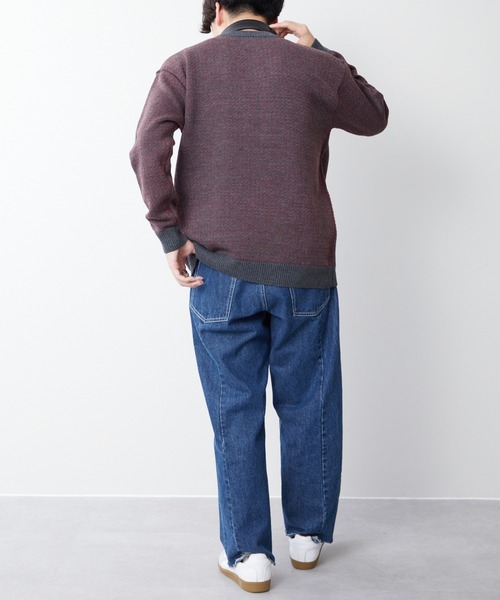 DISCOAT（ディスコート）の「バーズアイニットプルオーバー（ニット/セーター・レディース・ホワイト系その他/ブラック/チャコールグレー・MEDIUM/LARGE）」の8枚目の写真