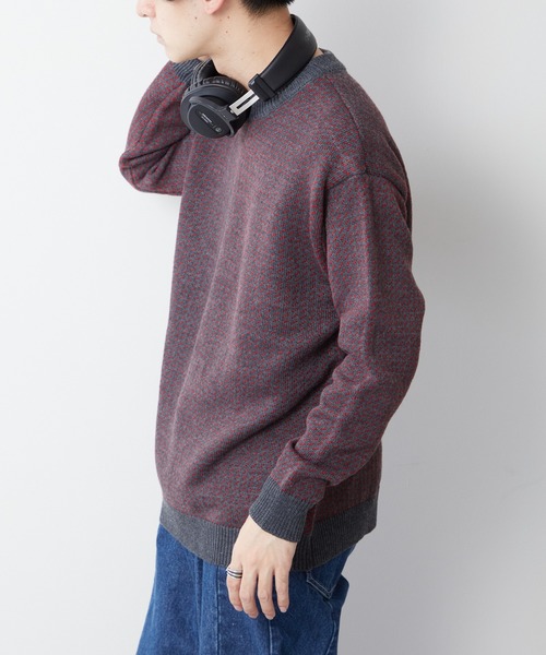 DISCOAT（ディスコート）の「バーズアイニットプルオーバー（ニット/セーター・レディース・ホワイト系その他/ブラック/チャコールグレー・MEDIUM/LARGE）」の10枚目の写真