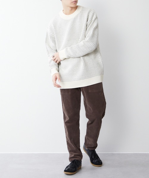 DISCOAT（ディスコート）の「バーズアイニットプルオーバー（ニット/セーター・レディース・ホワイト系その他/ブラック/チャコールグレー・MEDIUM/LARGE）」の20枚目の写真