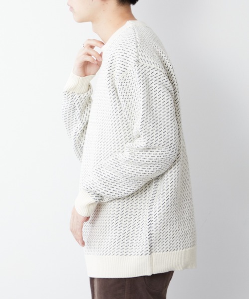 DISCOAT（ディスコート）の「バーズアイニットプルオーバー（ニット/セーター・レディース・ホワイト系その他/ブラック/チャコールグレー・MEDIUM/LARGE）」の22枚目の写真