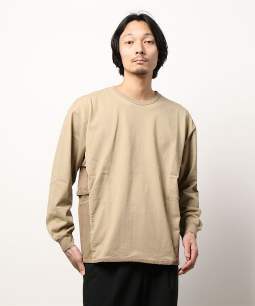 KRIFF MAYER（クリフメイヤー）の「サイドポケットクールタフロンTEE（Tシャツ/カットソー・メンズ・グリーン/チャコール/ベージュ/イエロー/レッド・MEDIUM/SMALL/X-LARGE/LARGE）」の3枚目の写真