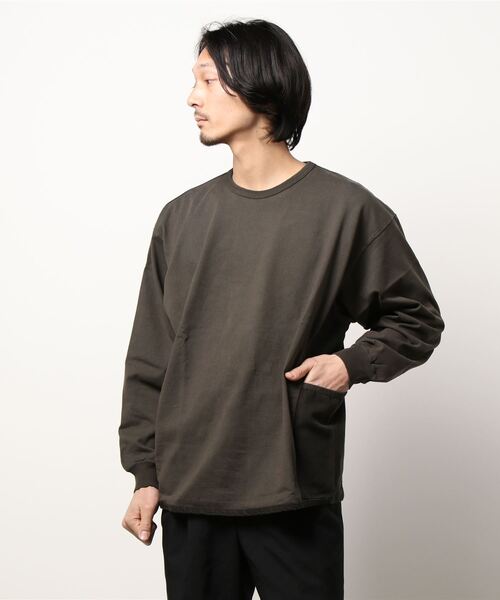 KRIFF MAYER（クリフメイヤー）の「サイドポケットクールタフロンTEE（Tシャツ/カットソー・メンズ・グリーン/チャコール/ベージュ/イエロー/レッド・MEDIUM/SMALL/X-LARGE/LARGE）」の2枚目の写真