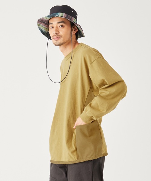 KRIFF MAYER（クリフメイヤー）の「サイドポケットクールタフロンTEE（Tシャツ/カットソー・メンズ・グリーン/チャコール/ベージュ/イエロー/レッド・MEDIUM/SMALL/X-LARGE/LARGE）」の15枚目の写真