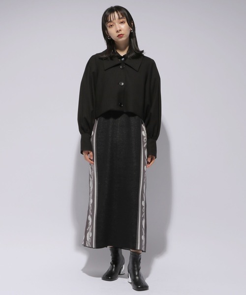 チェック/ムジパフショートブルゾン(HARE)