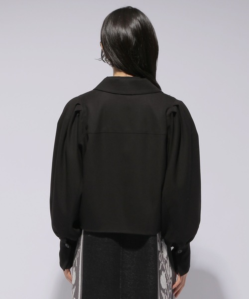 チェック/ムジパフショートブルゾン(HARE)